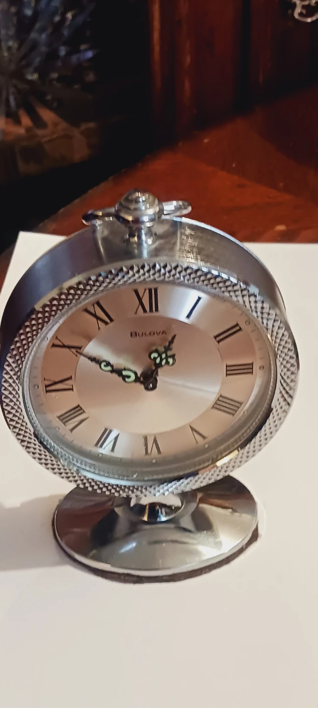 BULOVA Vintage Mechanical Alarm Desk Clock.AS IS. - photo 5