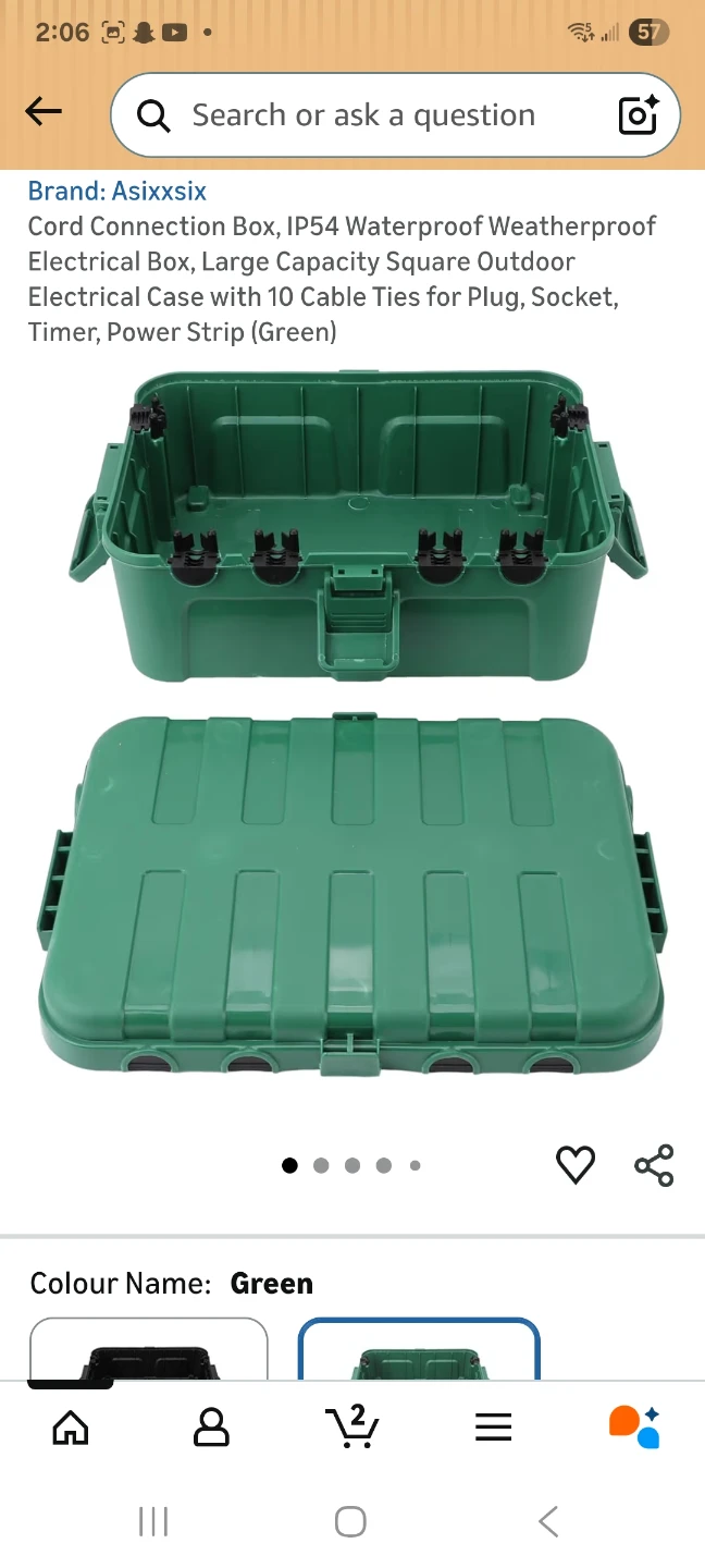 Asixxxsix Outdoor Electrical Cord Connection Box