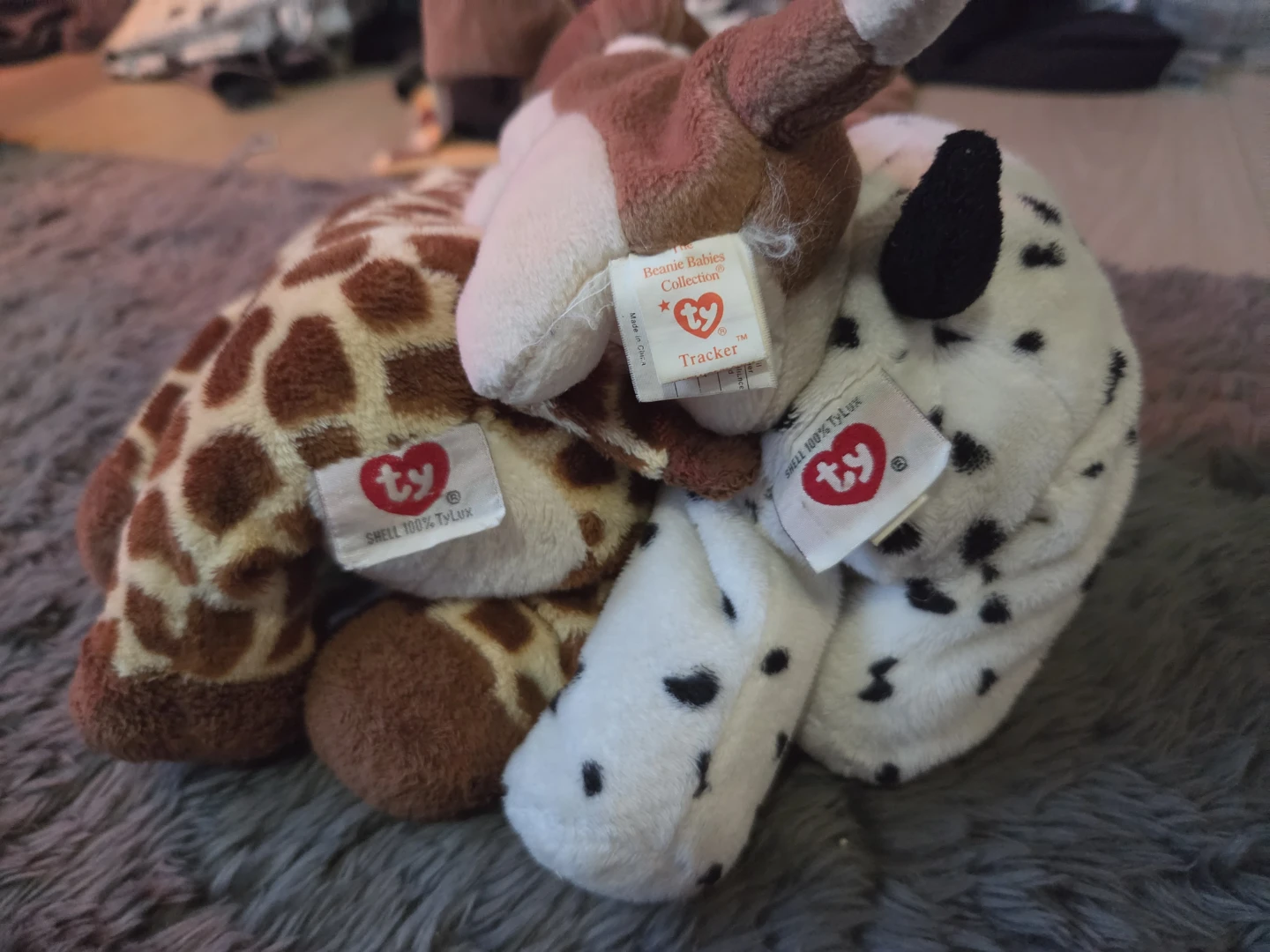 Ty Beanie Babies Plush Toys - Giraffe, Puppy Dog, Beagle Dog - photo 5