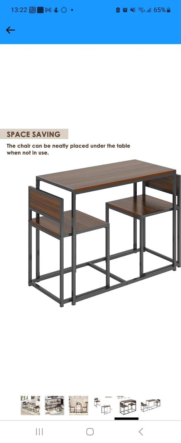 Space Saving Dining Set - photo 2