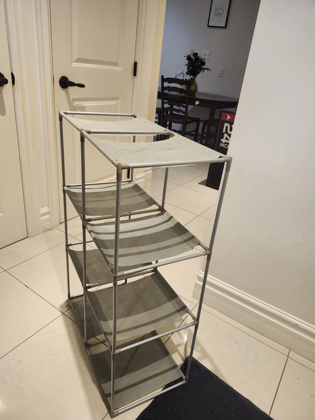 4-Tier Fabric shoe rack