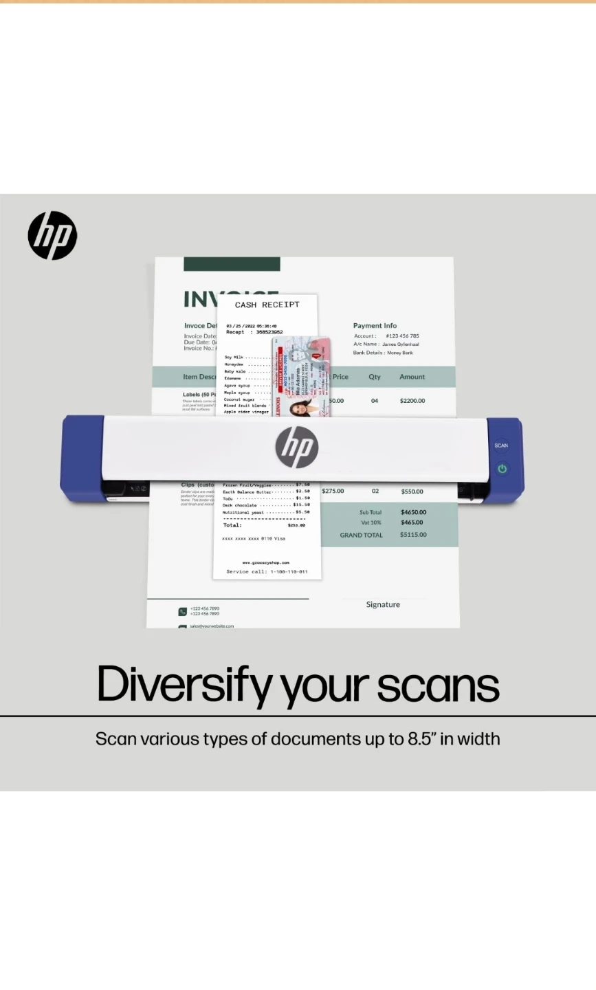 New HP Small USB Document & Photo Scanner - photo 5