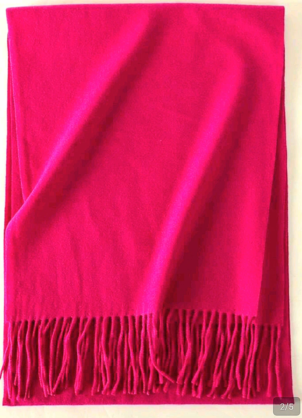🧣Scarf with Fringe Magenta Colored🧣 - photo 2