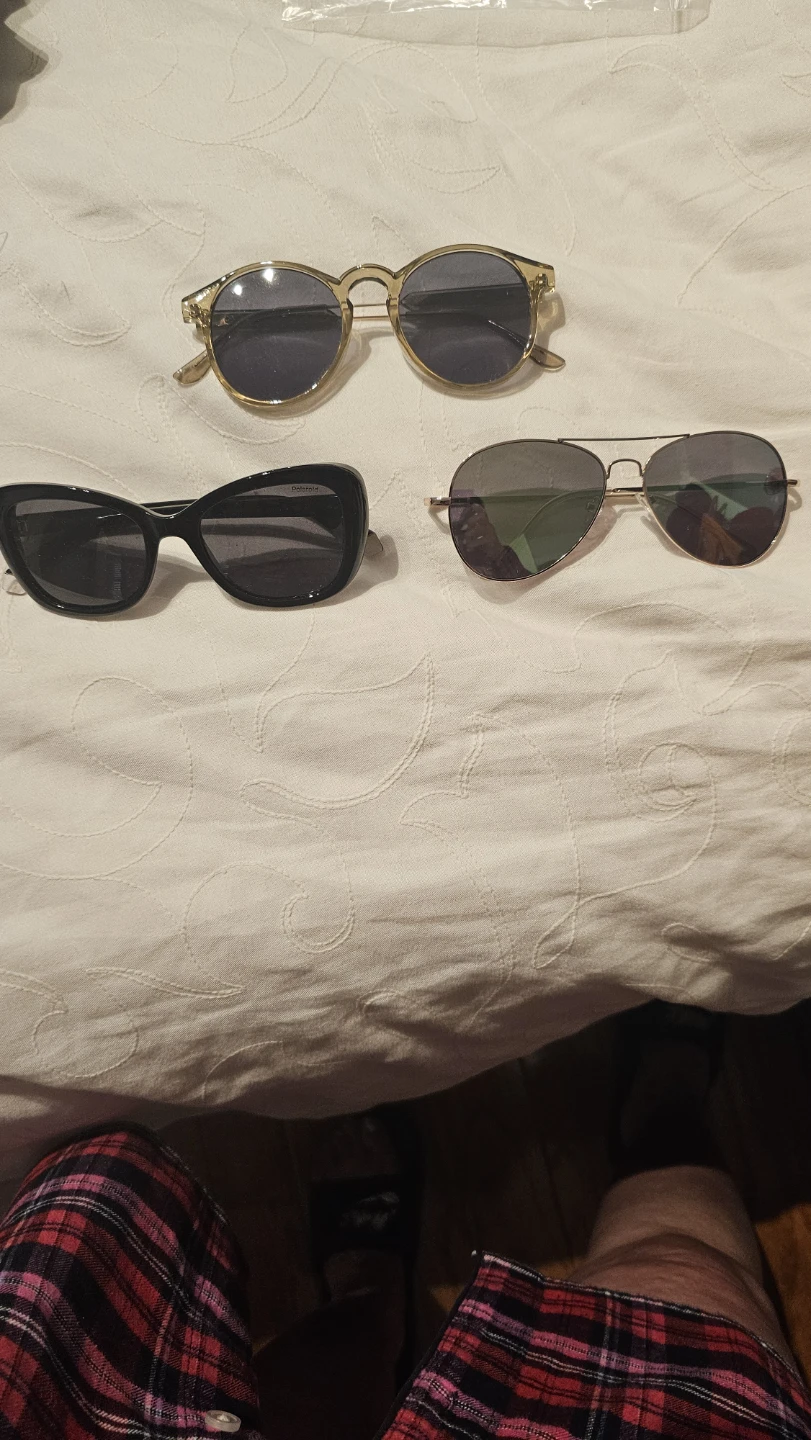Three pairs of sunglasses