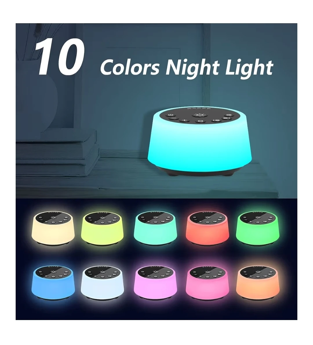 White noise sleep, Colourful Night Lamp Night Light - photo 2