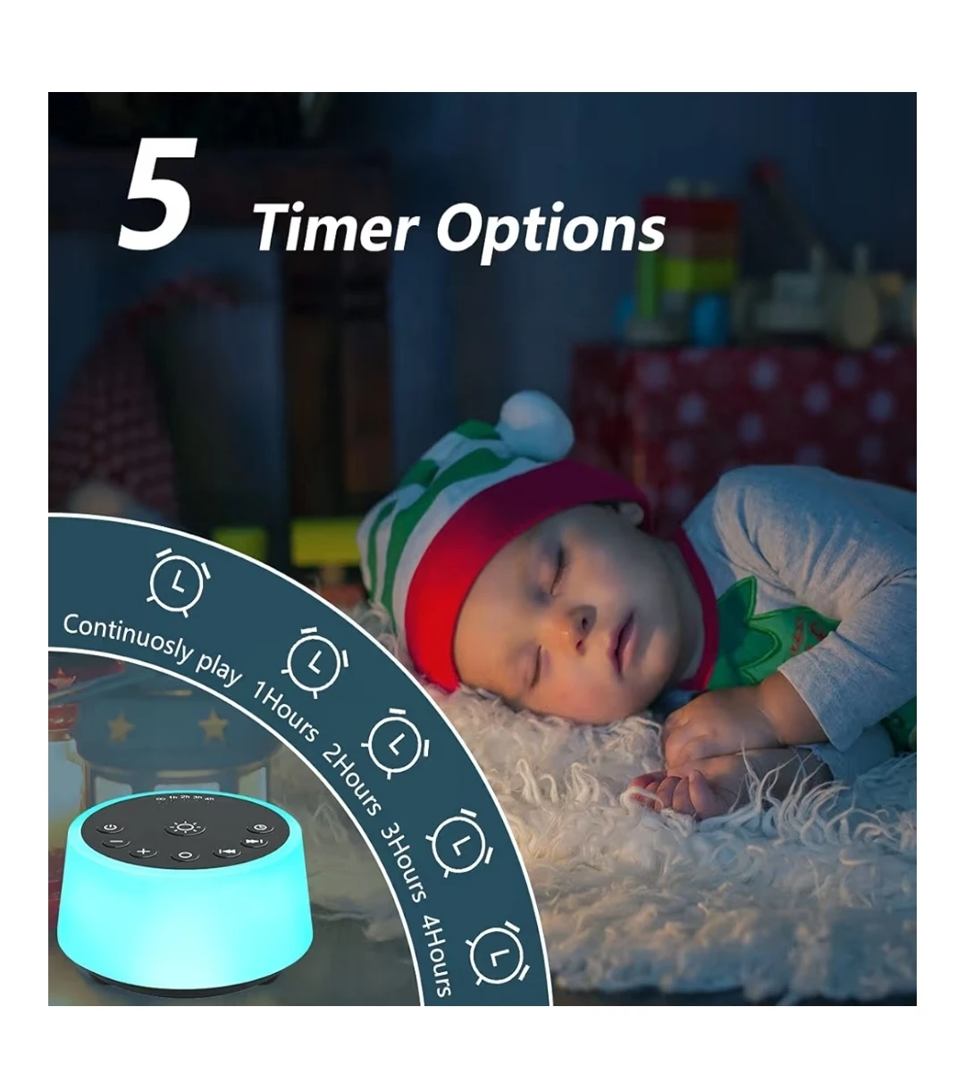White noise sleep, Colourful Night Lamp Night Light - photo 3