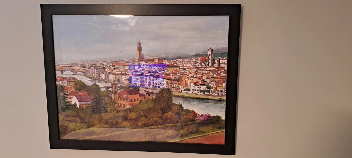 Framed Watercolour Printing of Florence Cityscape - photo 2