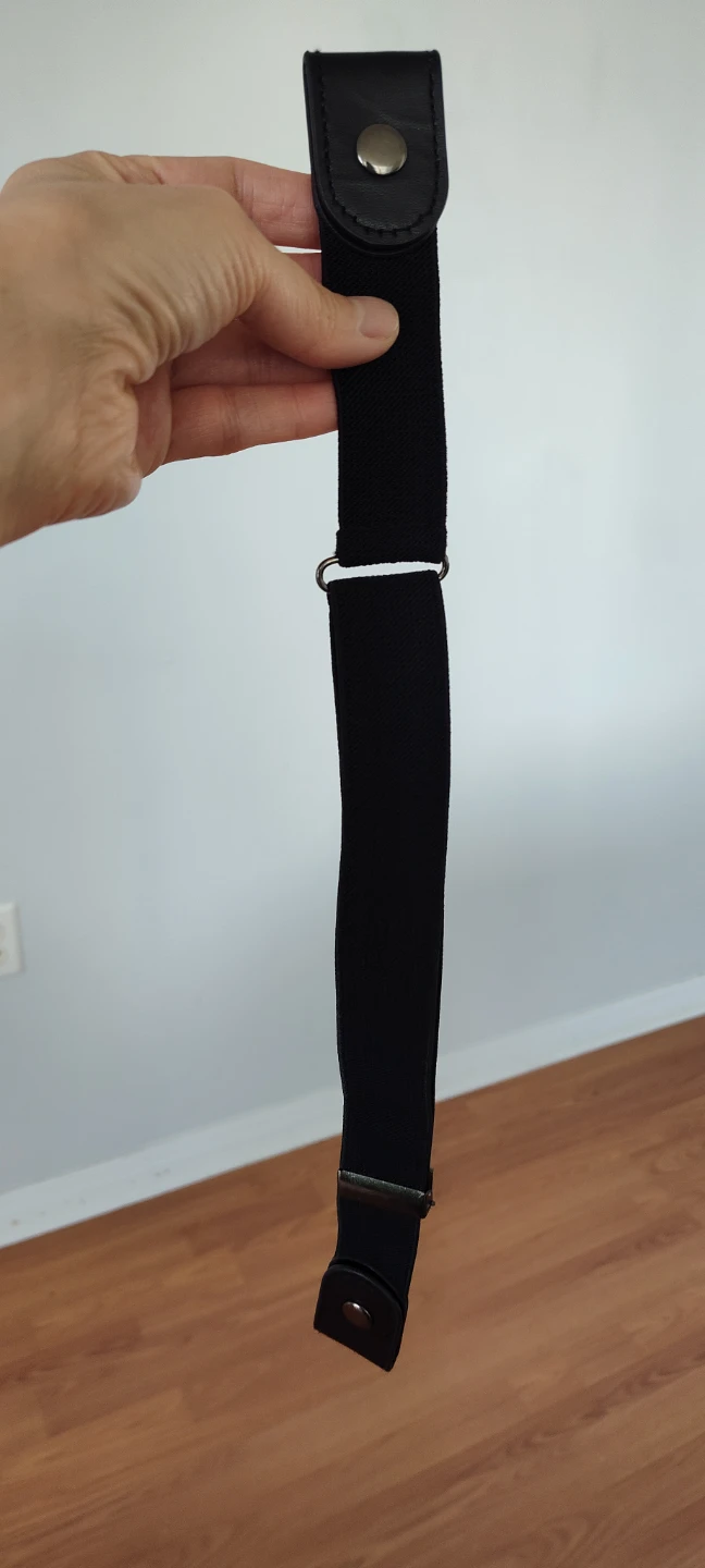 Black Elastic Belt Adjuster Strap - photo 2