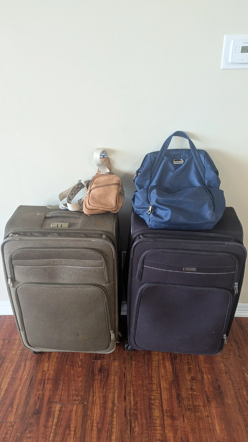 Tourist Luggage Set with Backpack and Travel pouch