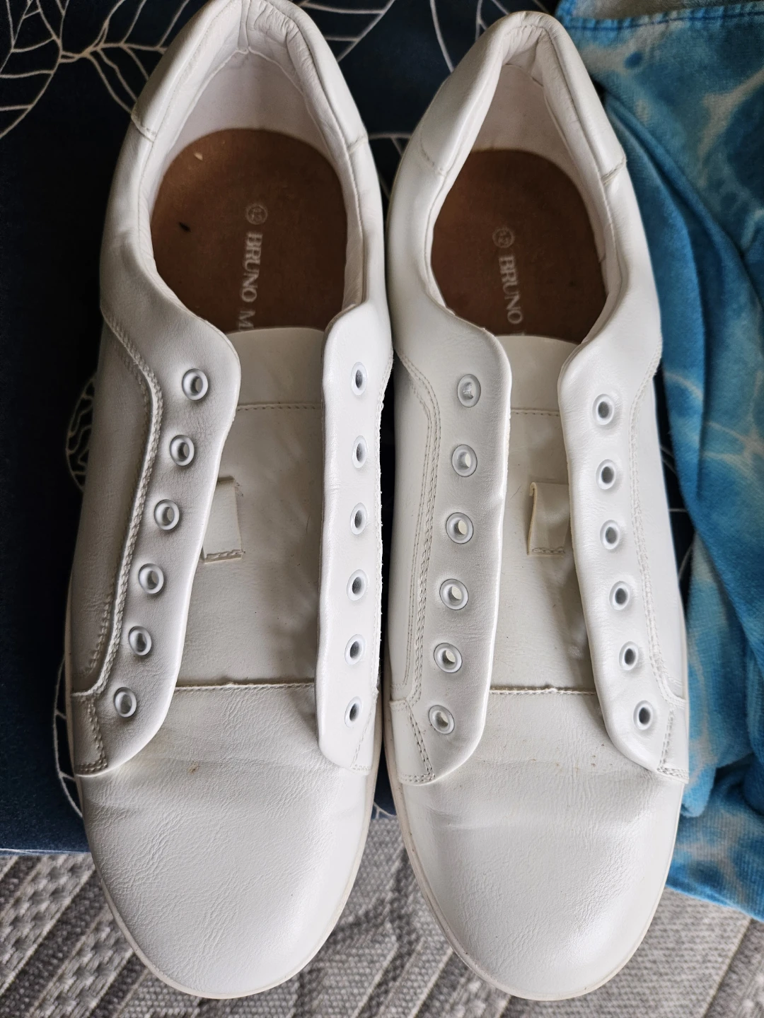 Bruno Marc White Leather Sneakers