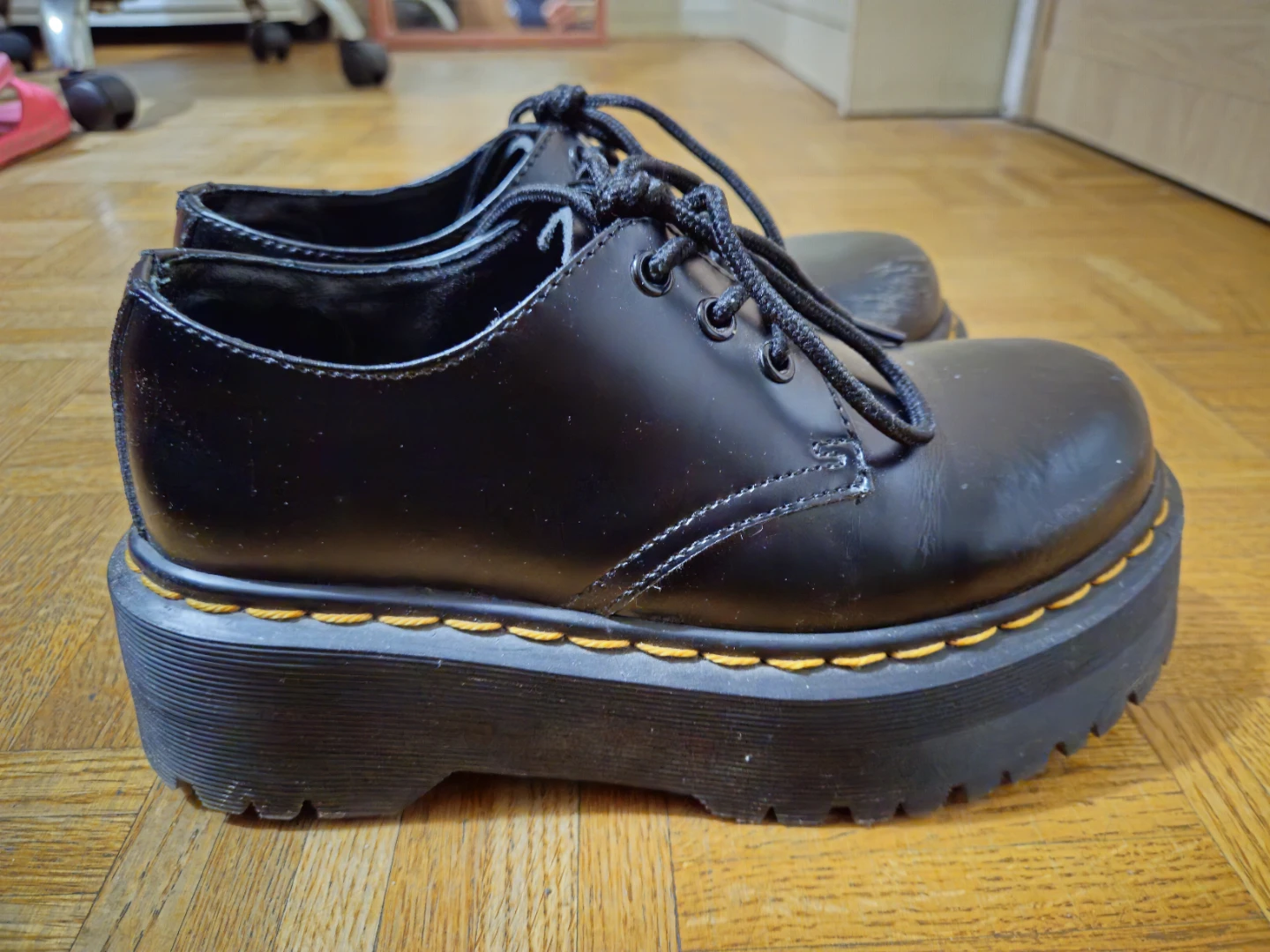 Chunky Faux Leather Platform Loafers - photo 2