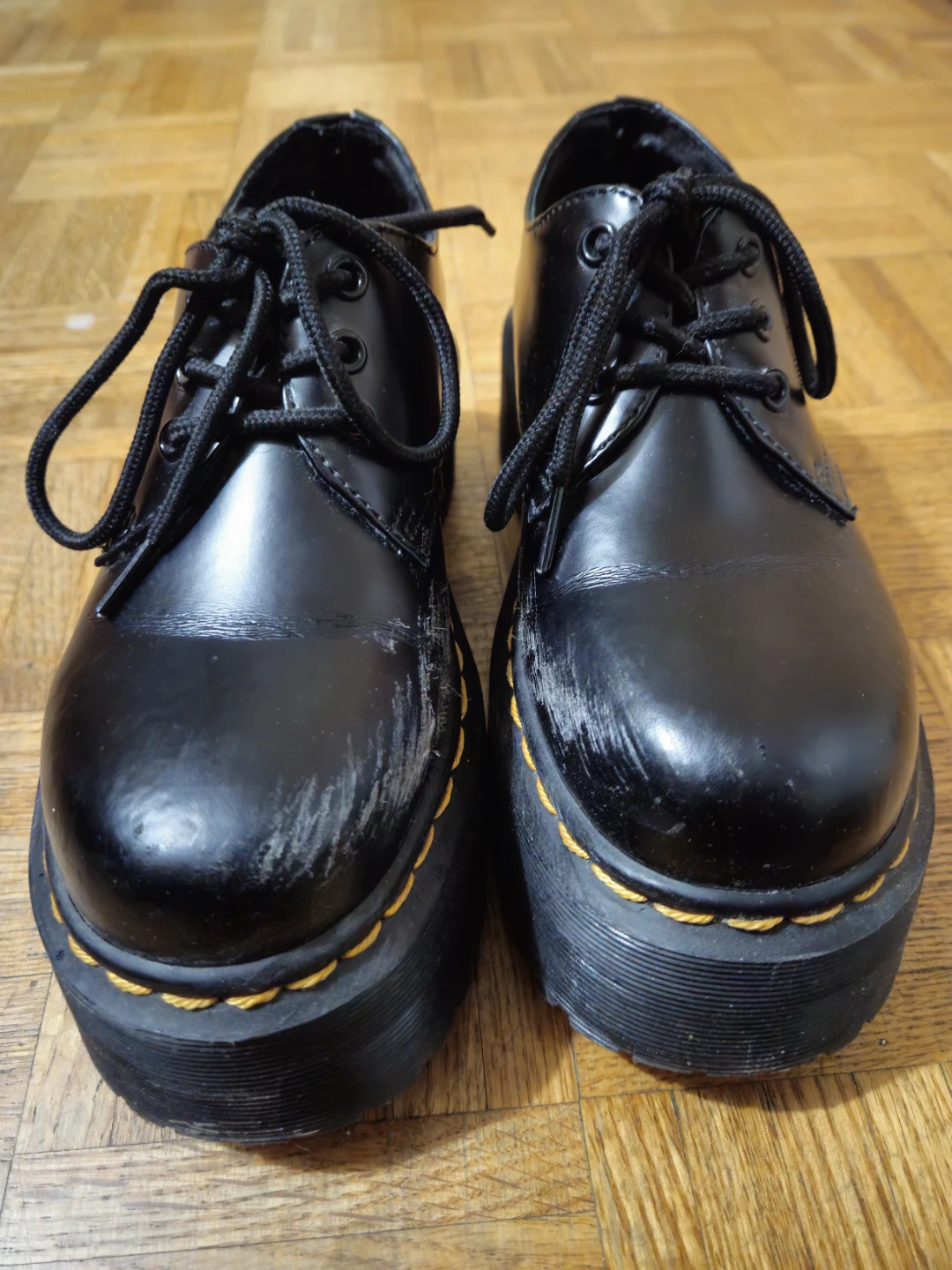 Chunky Faux Leather Platform Loafers - photo 3