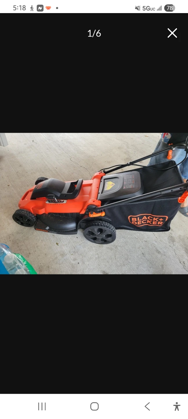 Black+Decker 20 inch Corded Mower MM2000