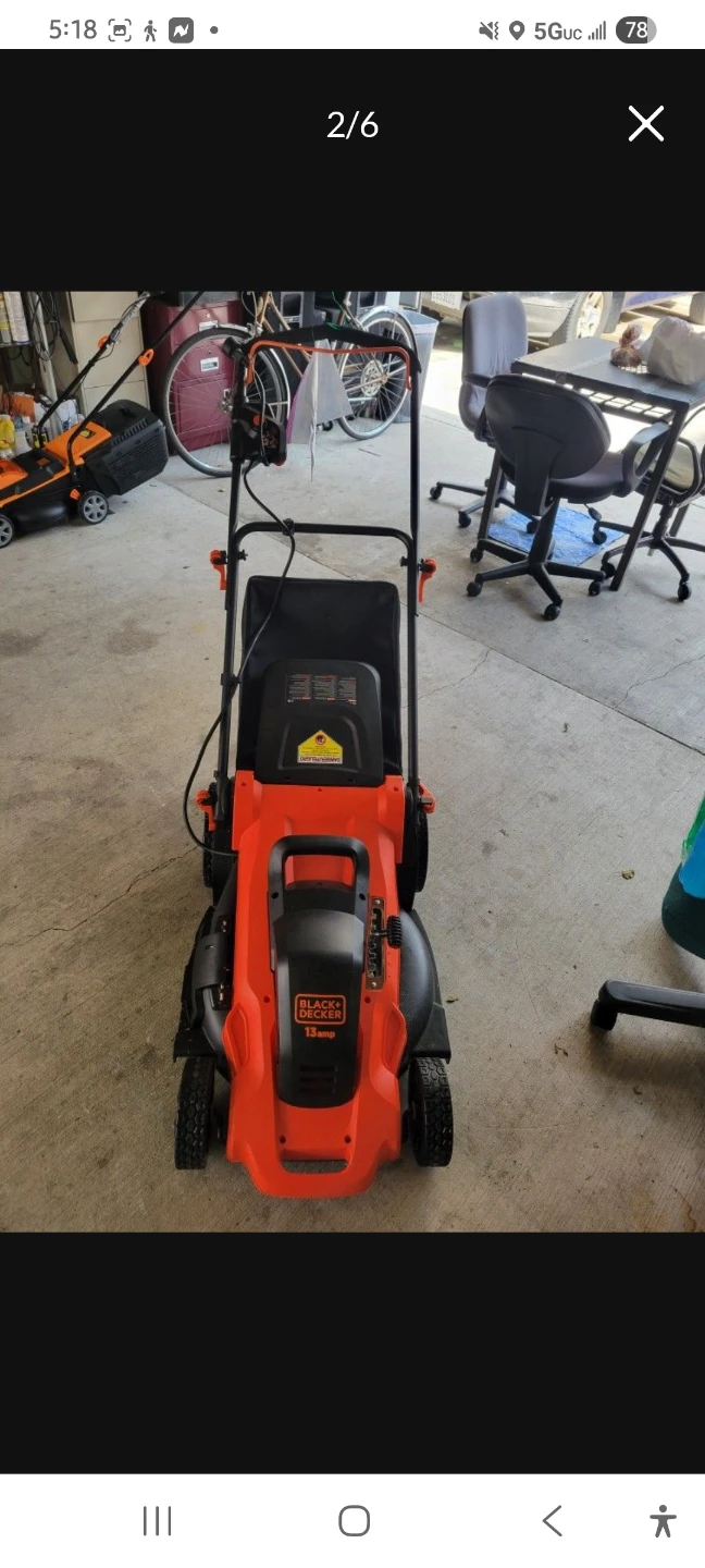Black+Decker 20 inch Corded Mower MM2000 - photo 2