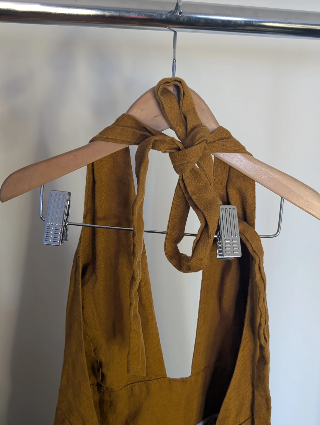 Wilfred Linen Halter Jumpsuit Size 0 - photo 3