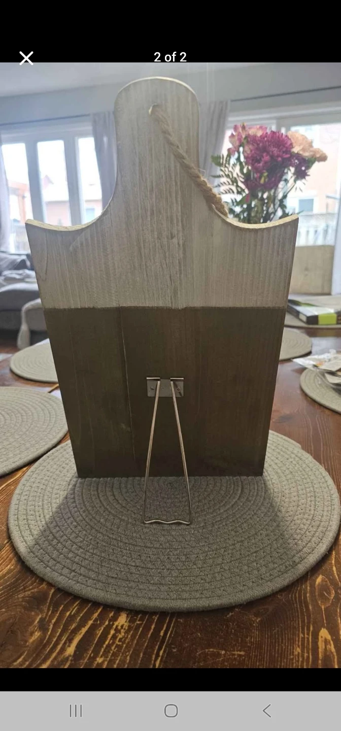 Rustic Wooden Photo Frame Stand - photo 2