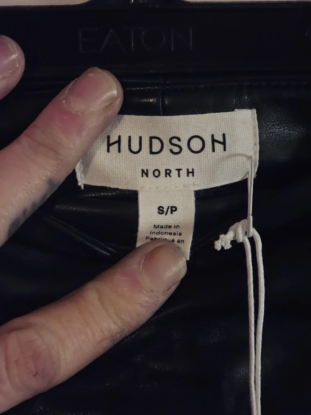 Hudson North Black Faux Leather Pencil Skirt Size S/P - photo 3