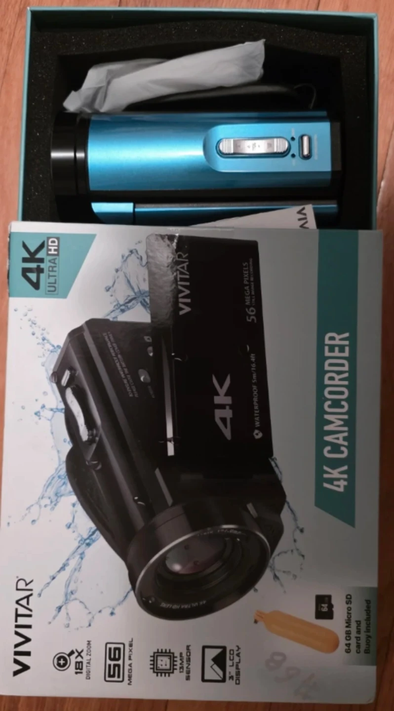 Vivitar 4K Camcorder - Blue