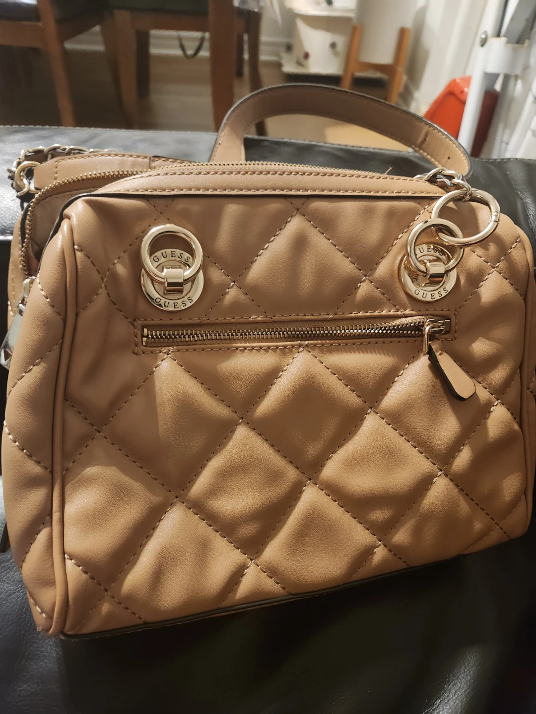 Guess Quilted Satchel Handbag - photo 4