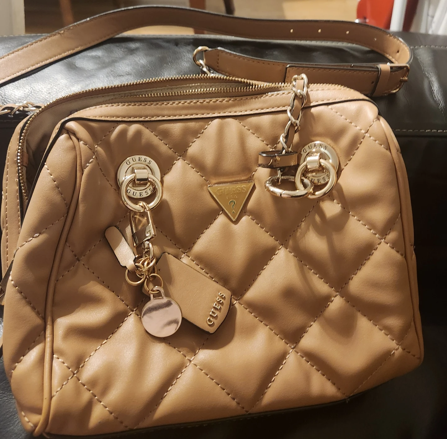 Guess Quilted Satchel Handbag - photo 5