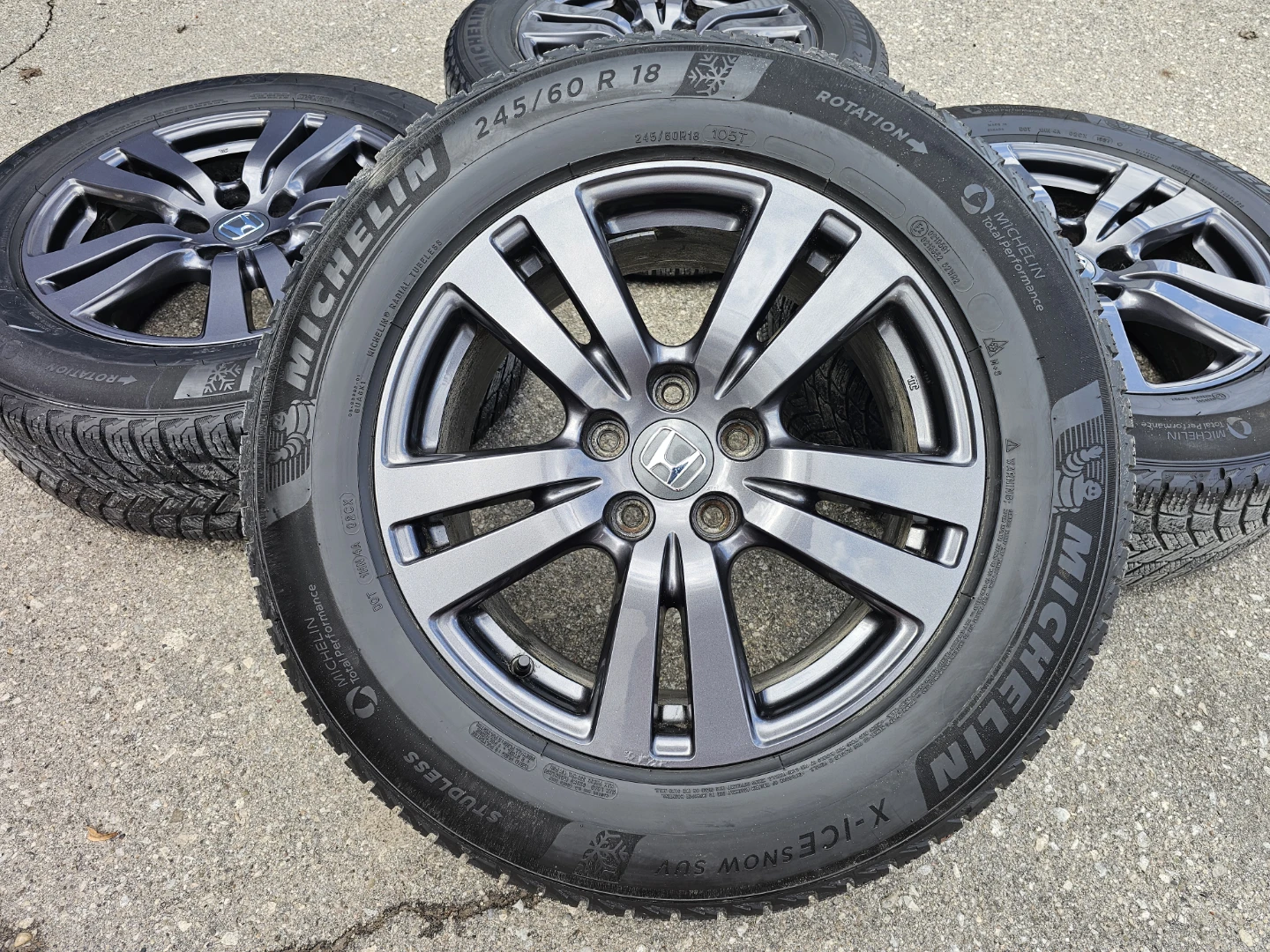 HONDA PILOT/PASSPORT WINTER TIRES ON O.E.M RIMS - photo 4