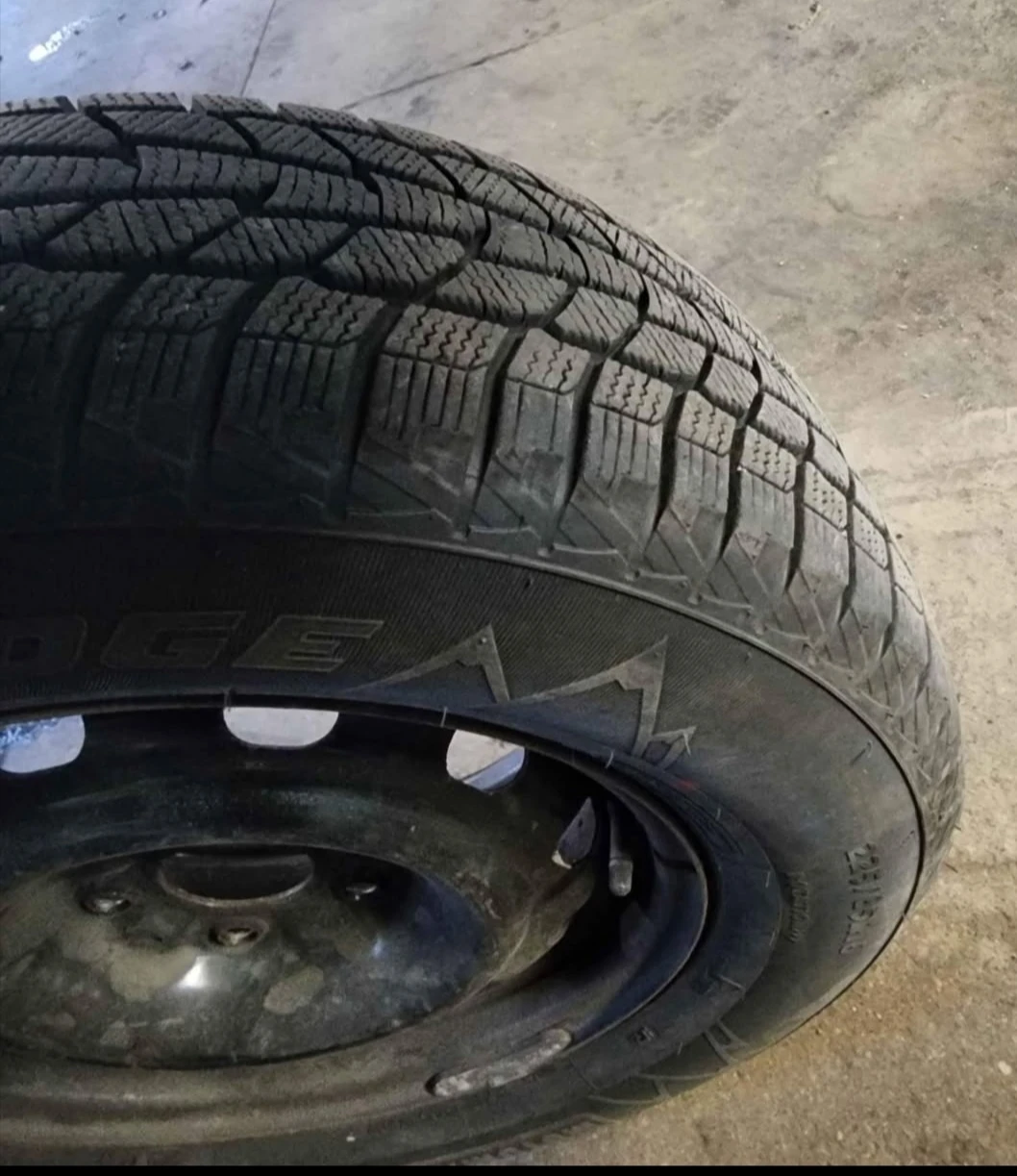 Motomaster Winter Edge Tire with Steel Rim - photo 3