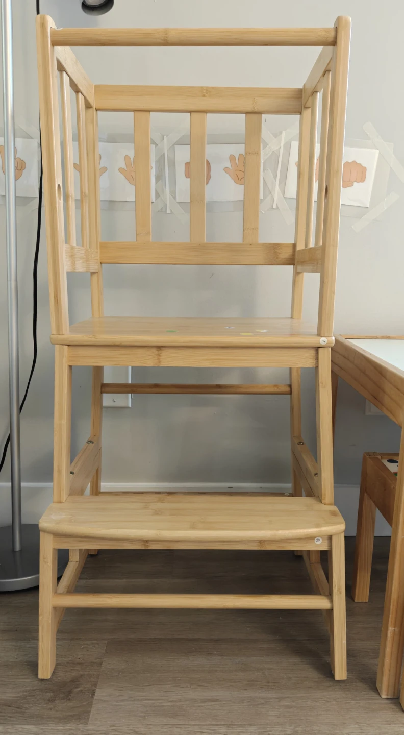 Wooden Learning Tower. Step stool for toddlers - photo 2