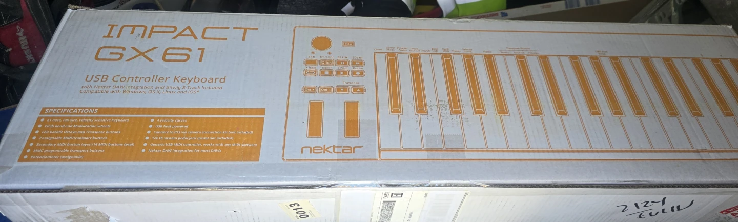 Nektar Impact GX61 USB MIDI Keyboard Controller