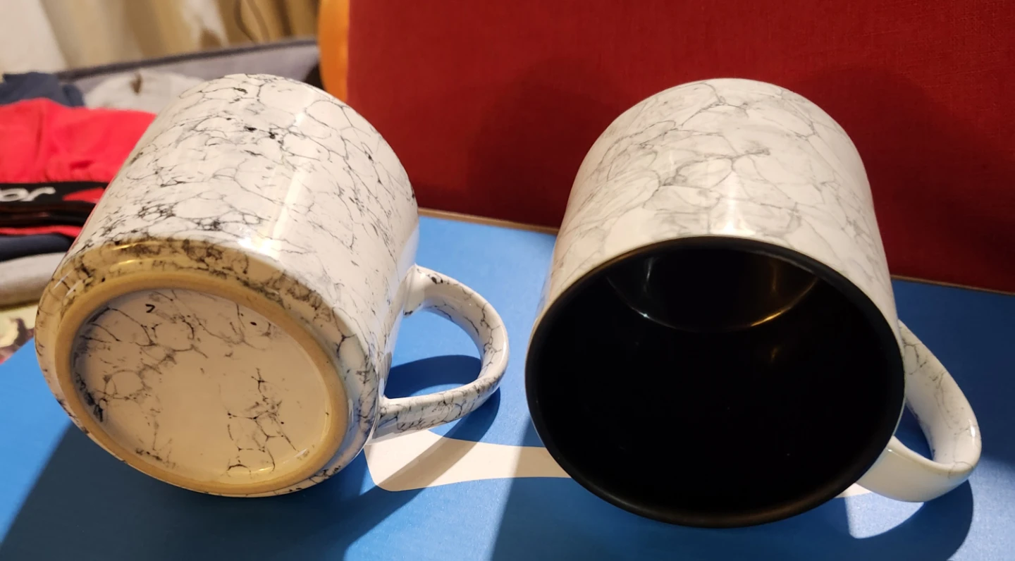 Set of 2 Marbled Mugs - photo 4