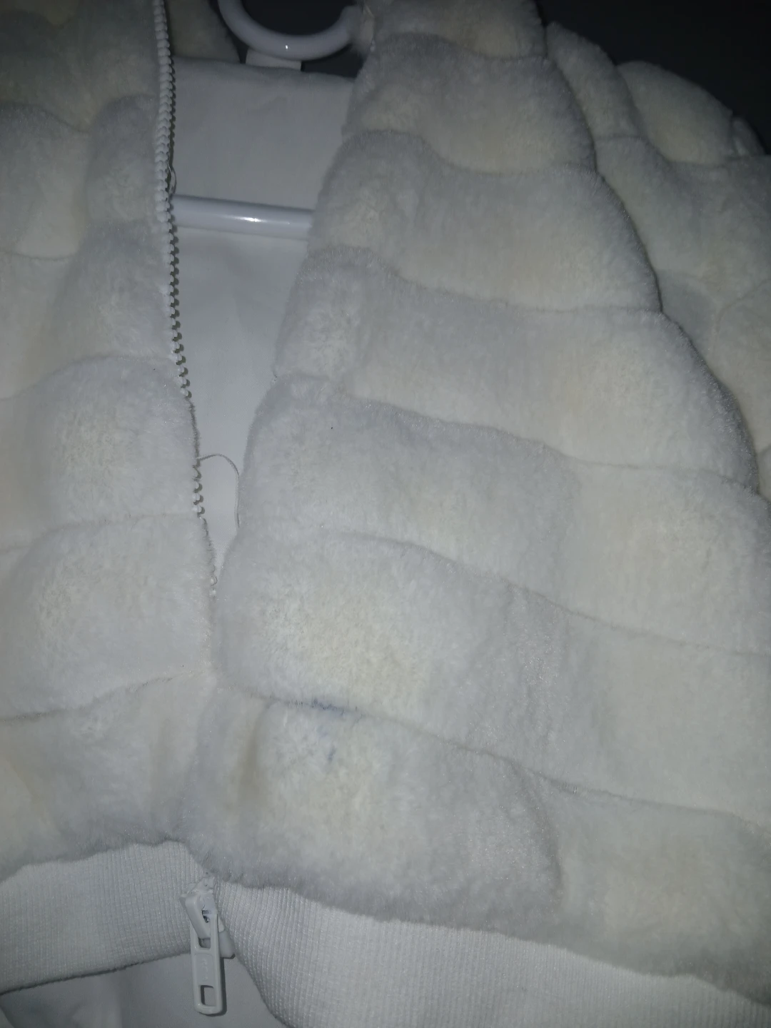White Faux Fur Hooded Jacket - photo 4