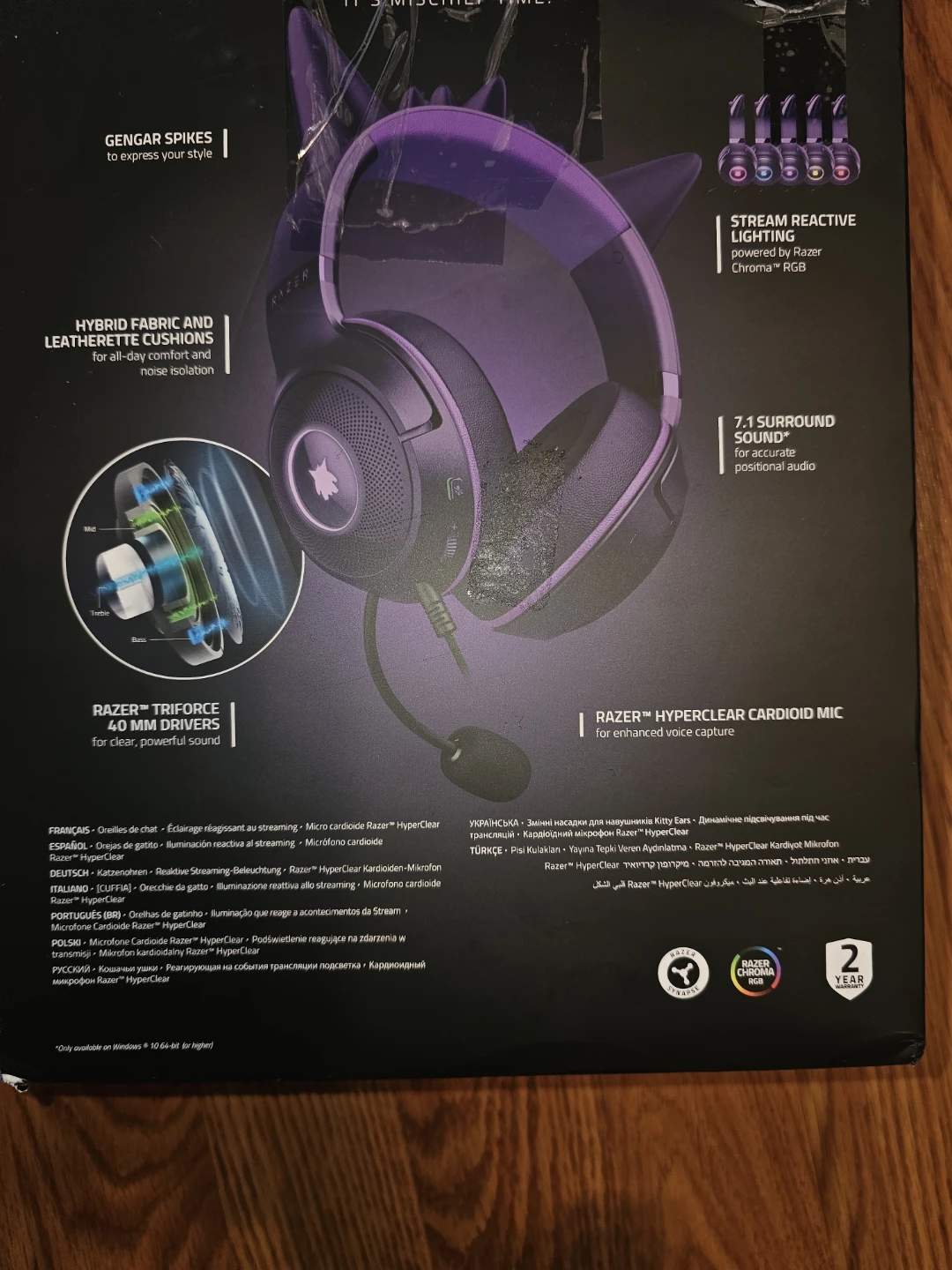 Razer Kraken Kitty V2 Gengar USB Headset - photo 2