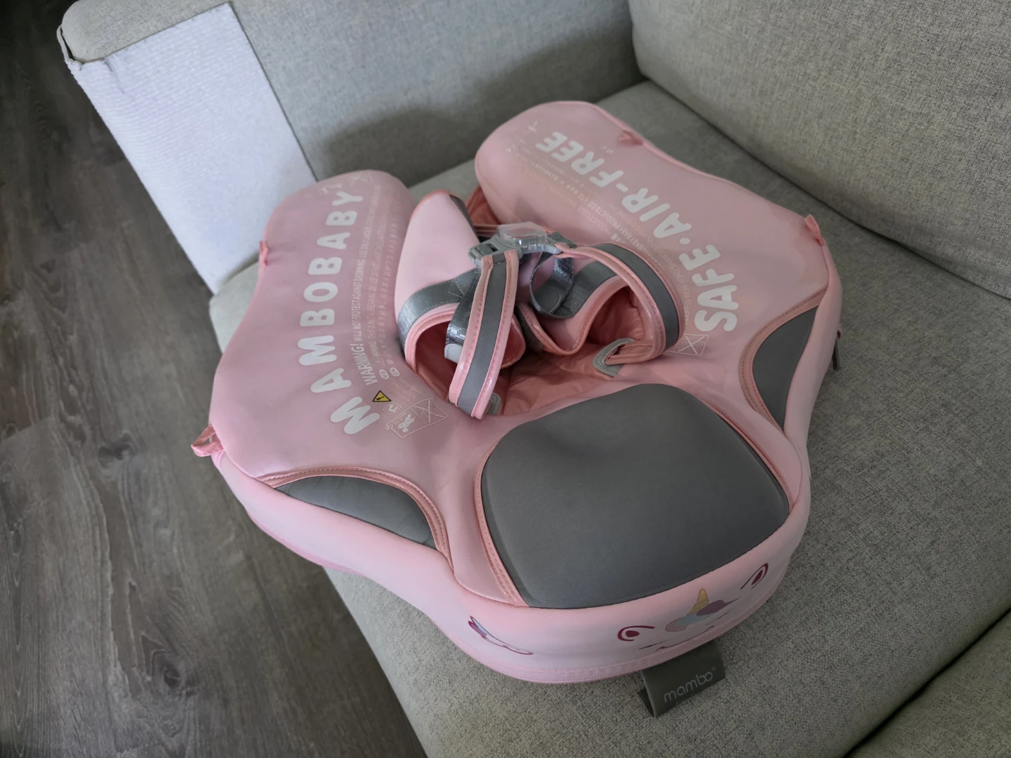 MAMBABOBY Swim Trainer Baby Float Pink