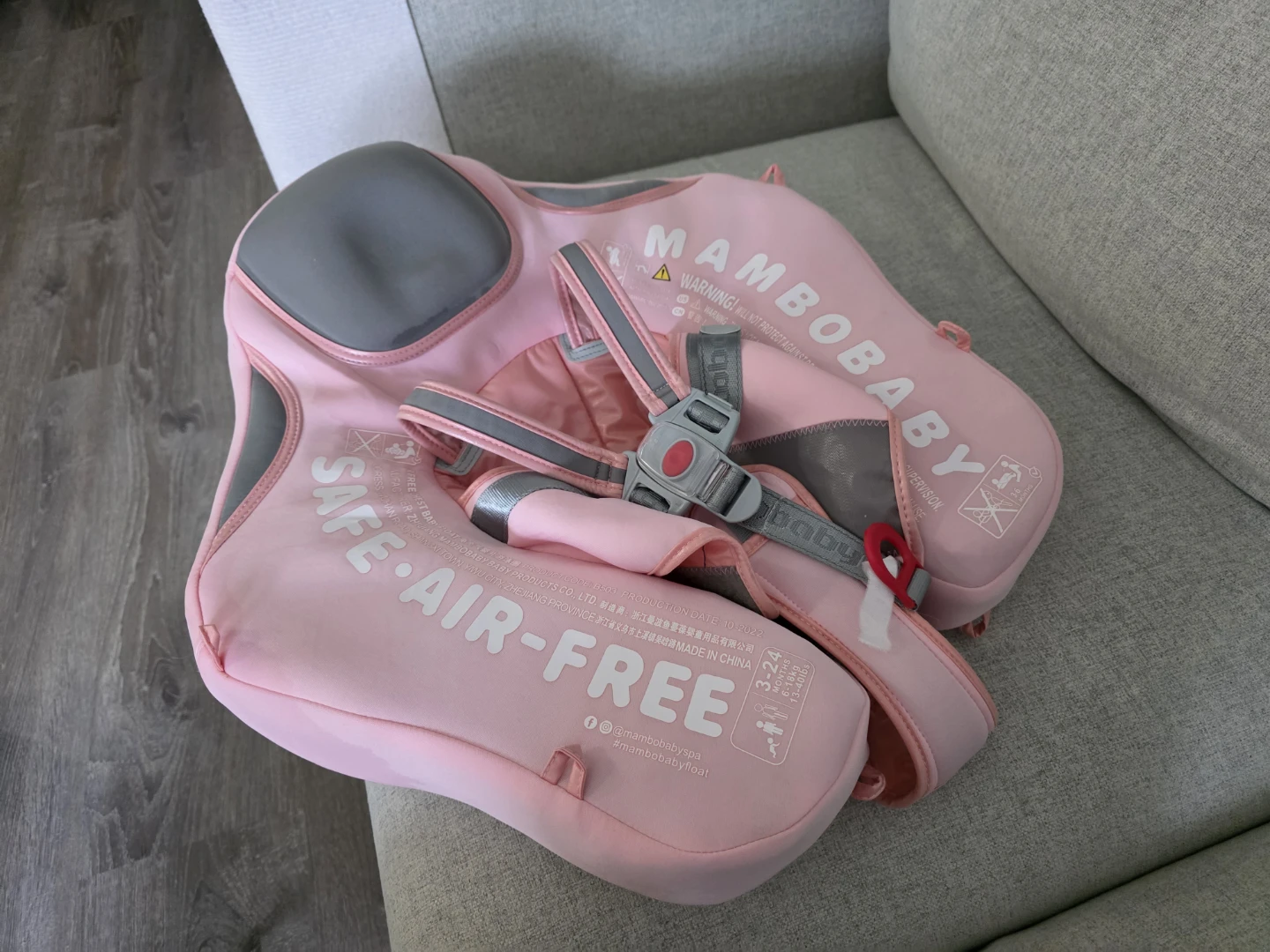 MAMBABOBY Swim Trainer Baby Float Pink - photo 2