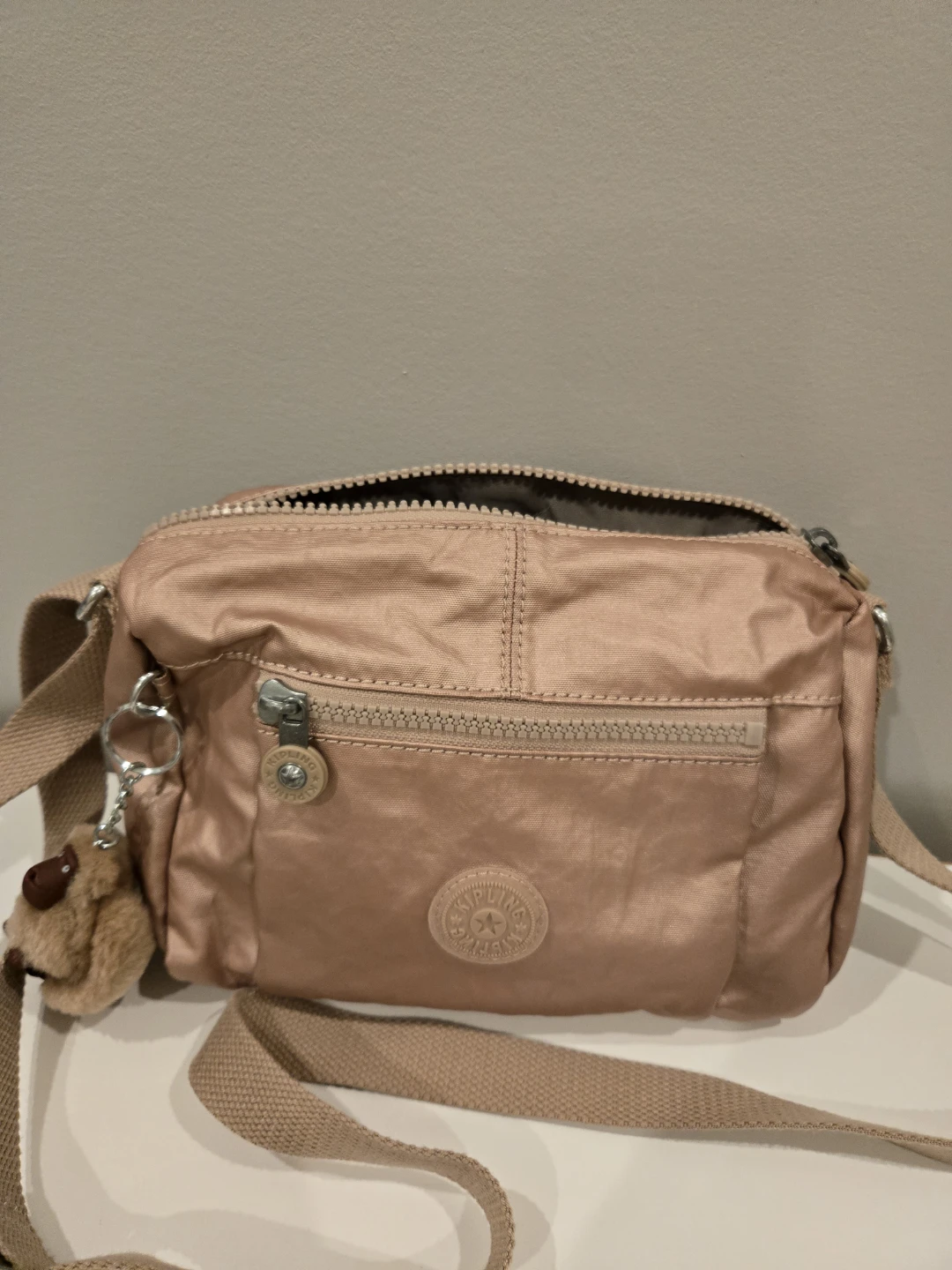 Kipling Crossbody Bag - Rose Gold