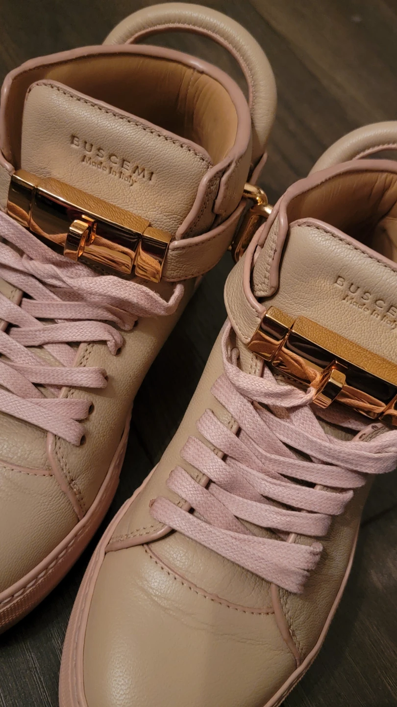 Buscemi Leather Hi-Top Sneakers - photo 2