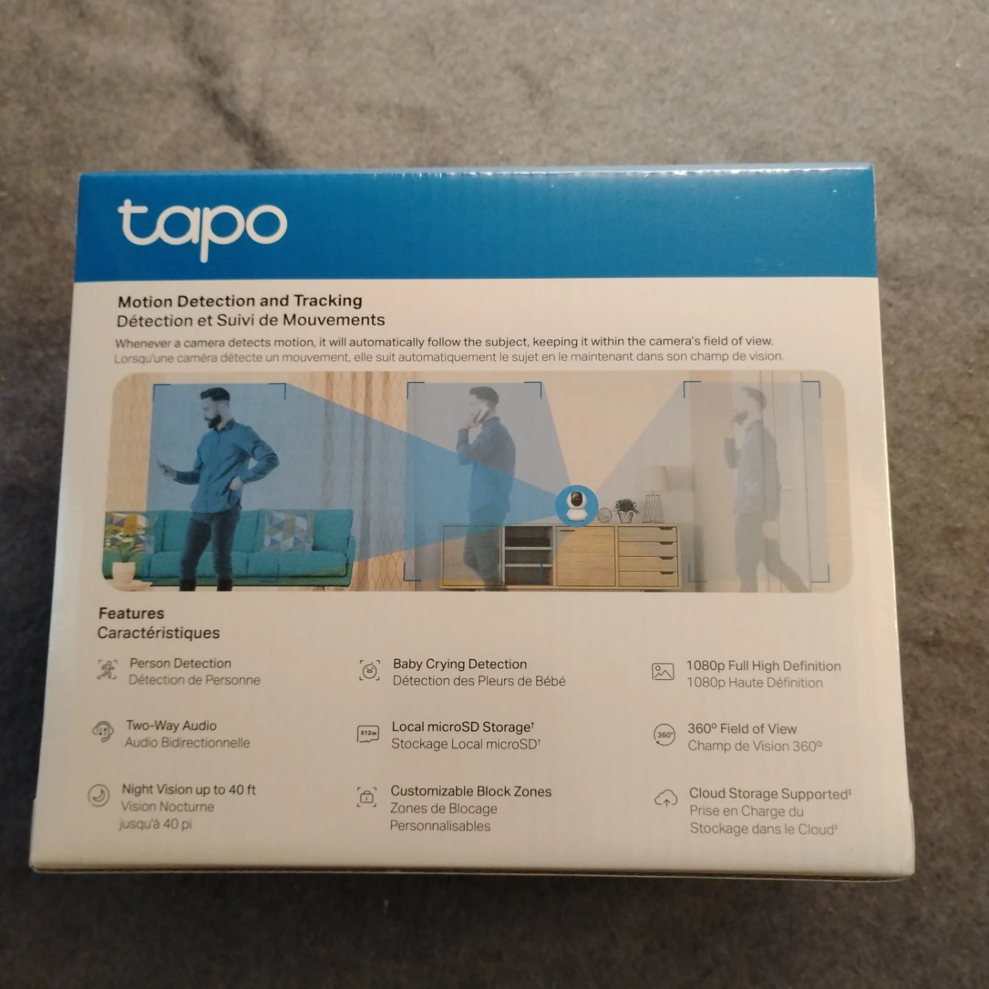 Tapo C200 Pan/Tilt Home Security Wi-Fi Camera 1080p - Unopened - photo 3