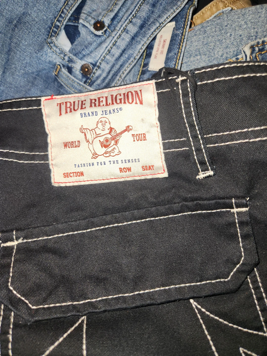 True Religion Brand Jeans Black Cargo Pants - photo 2
