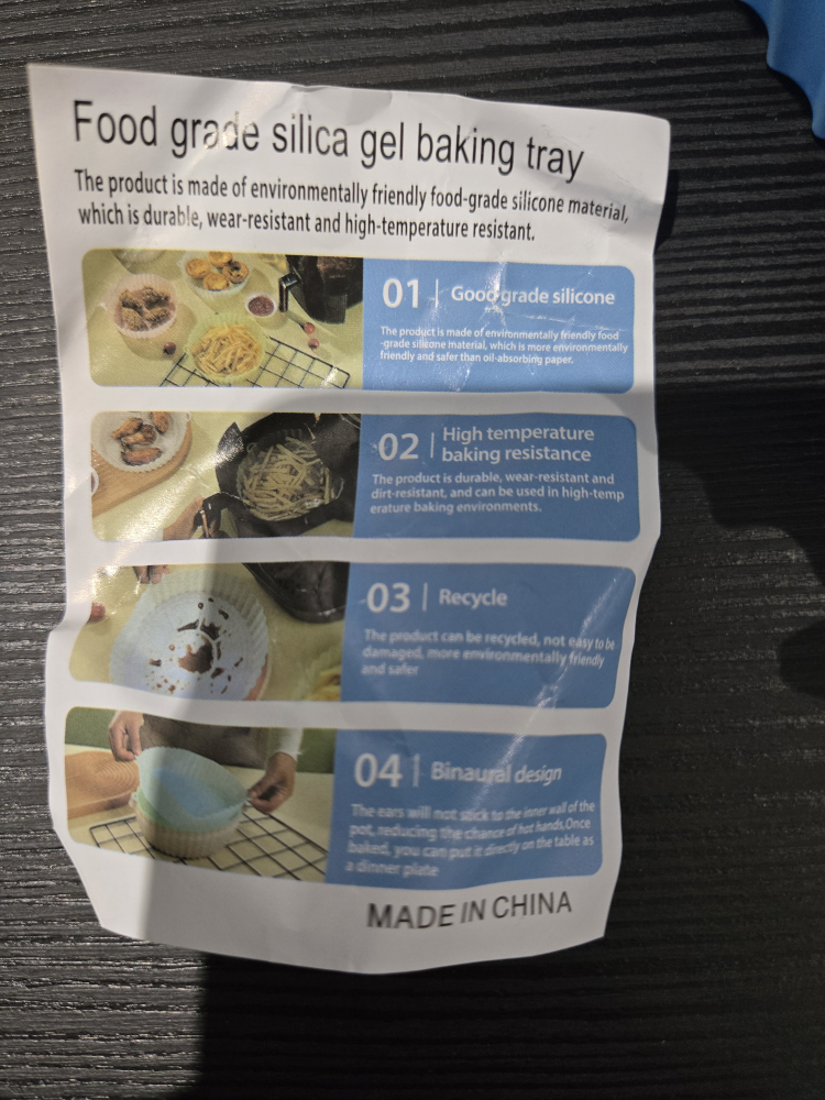 2 Pack Light Blue Silicone Baking Trays - photo 3