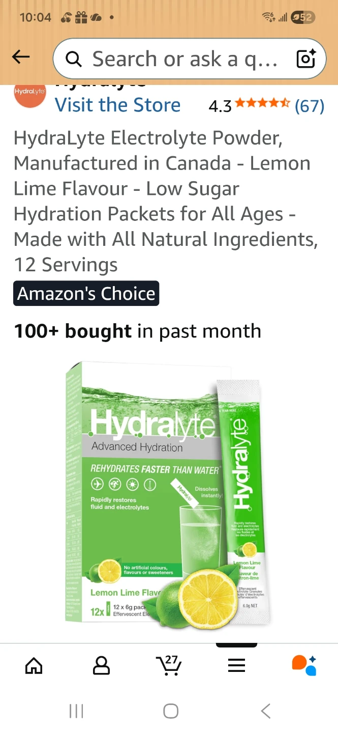 Hydralyte Effervescent Electrolyte Granules Lemon Lime - photo 5