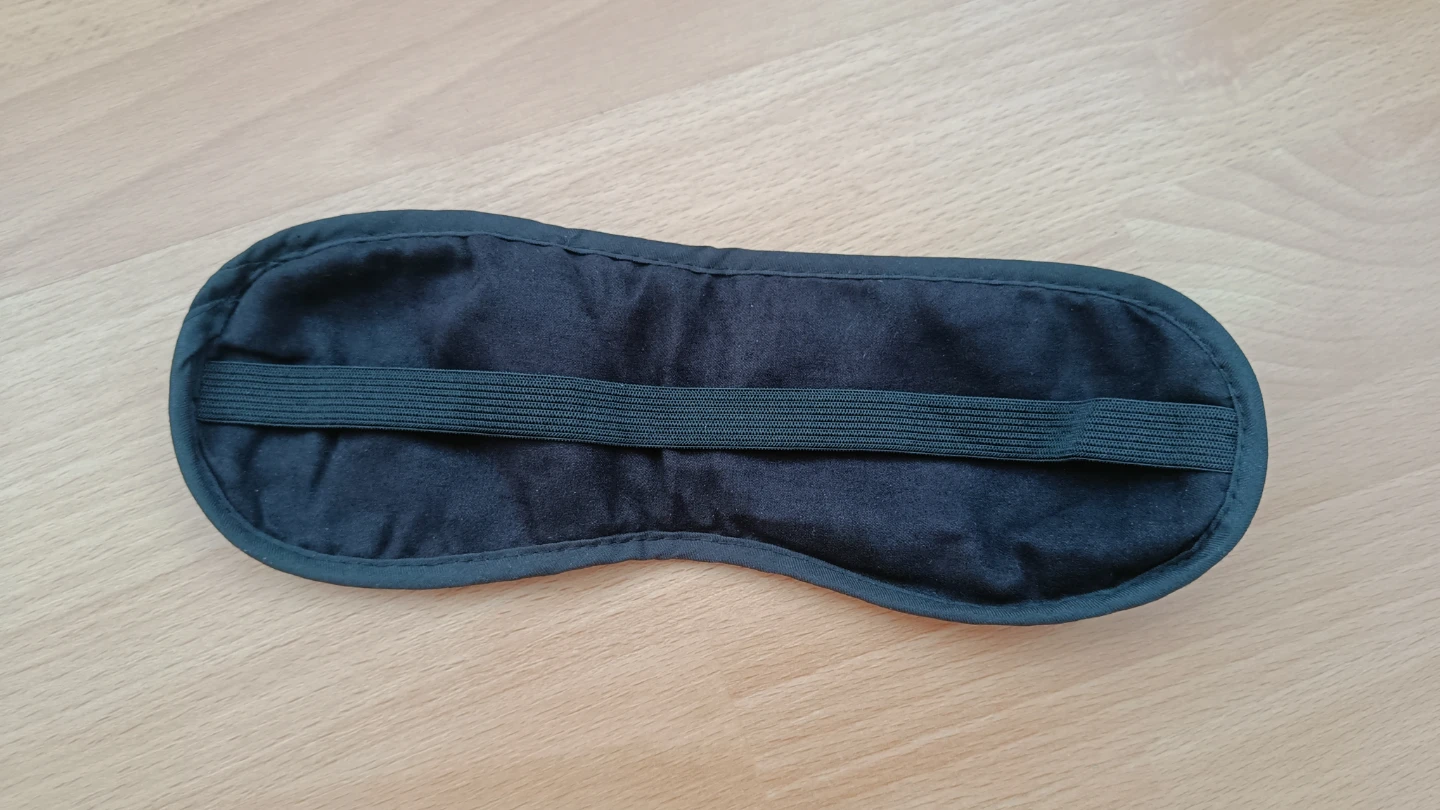 Black Sleep Mask with Elastic Strap - photo 2