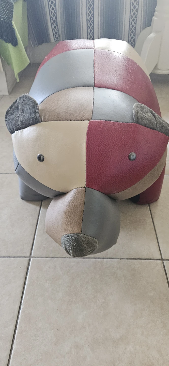 Quirky Patchwork Animal Stool/Ottoman