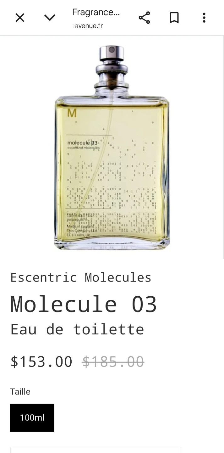 Escentric Molecules Molecule 03 Eau de Toilette 100ml - photo 2