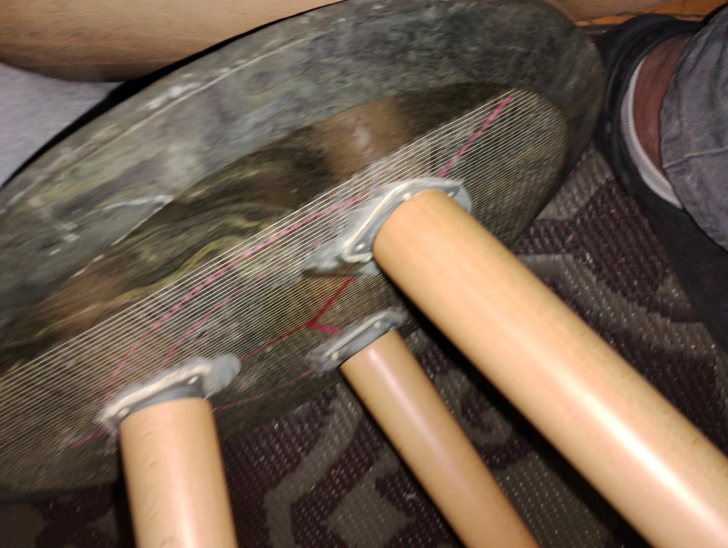 Unique Stone Top Side Table - photo 2
