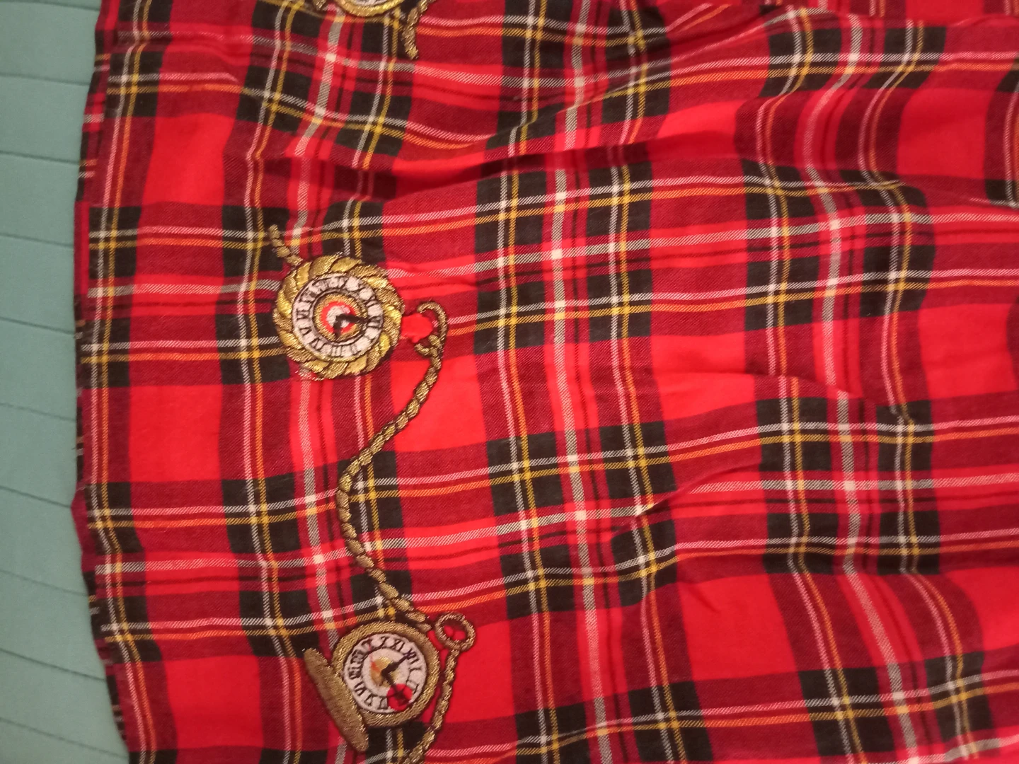 Bechamel Plaid Midi Skirt - Size 16 - photo 4