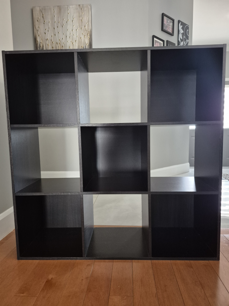 9-Cube Storage Organizer / Bookshelf - Black