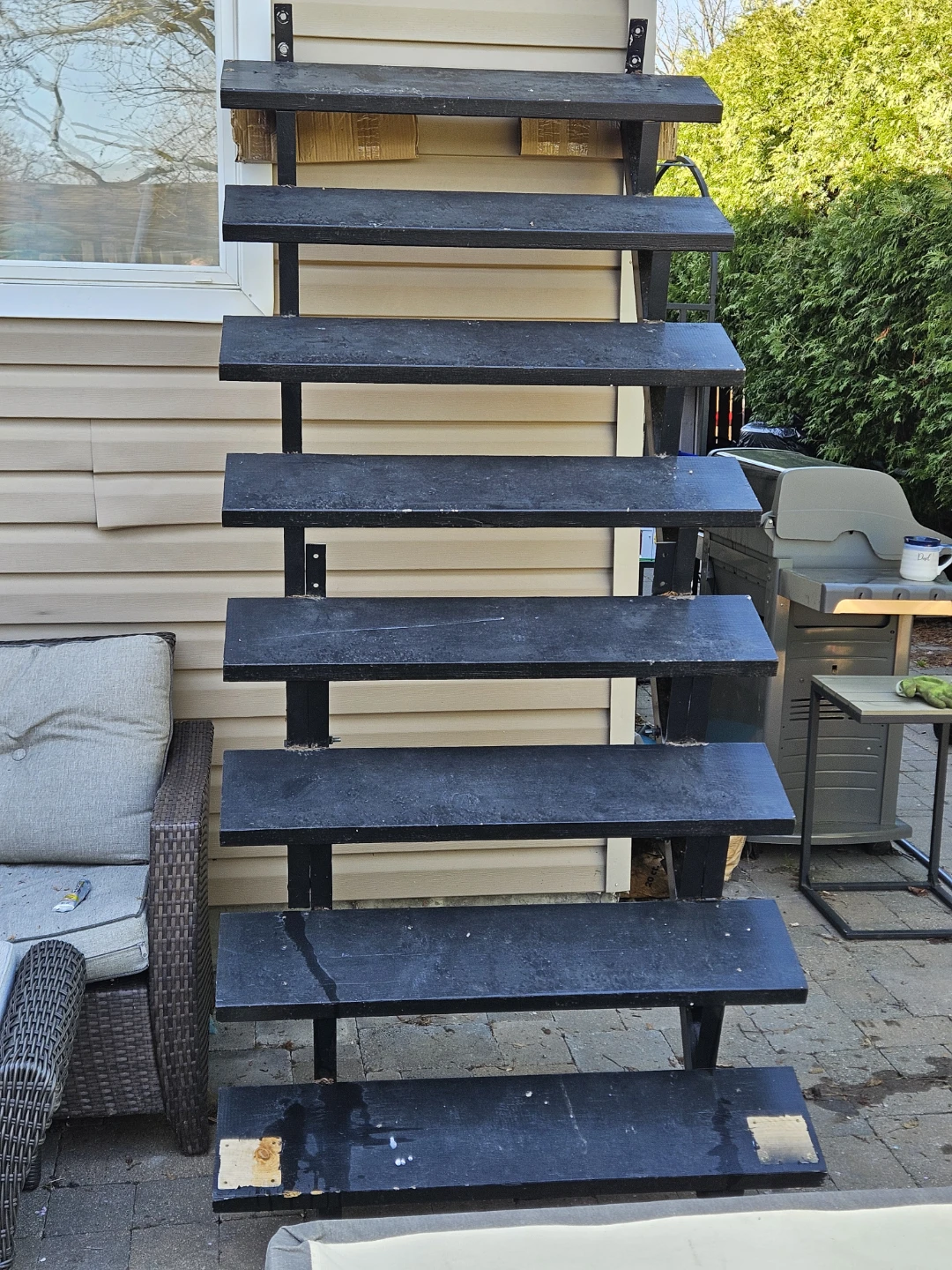 Black Outdoor Staircase
