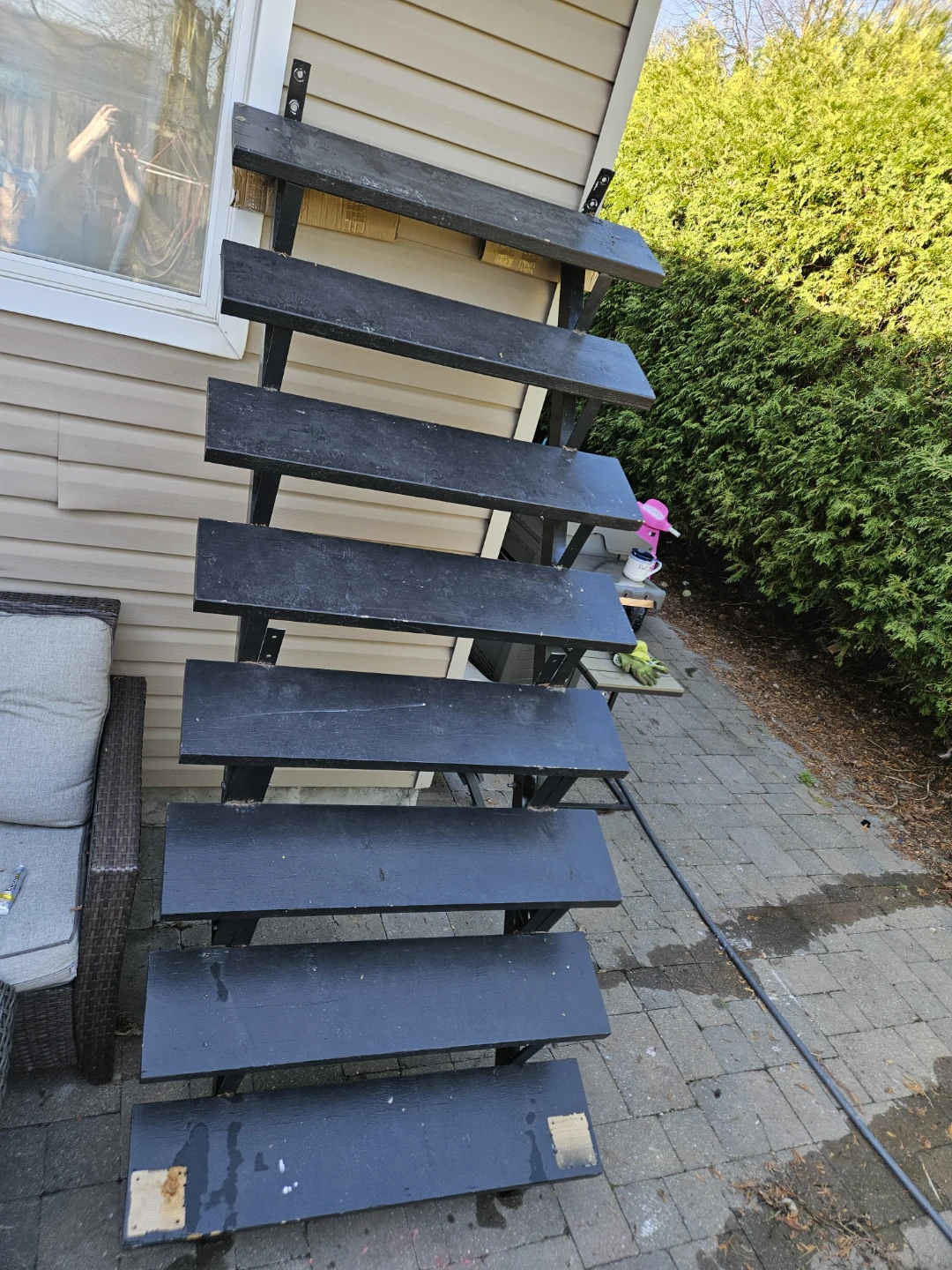 Black Outdoor Staircase - photo 2