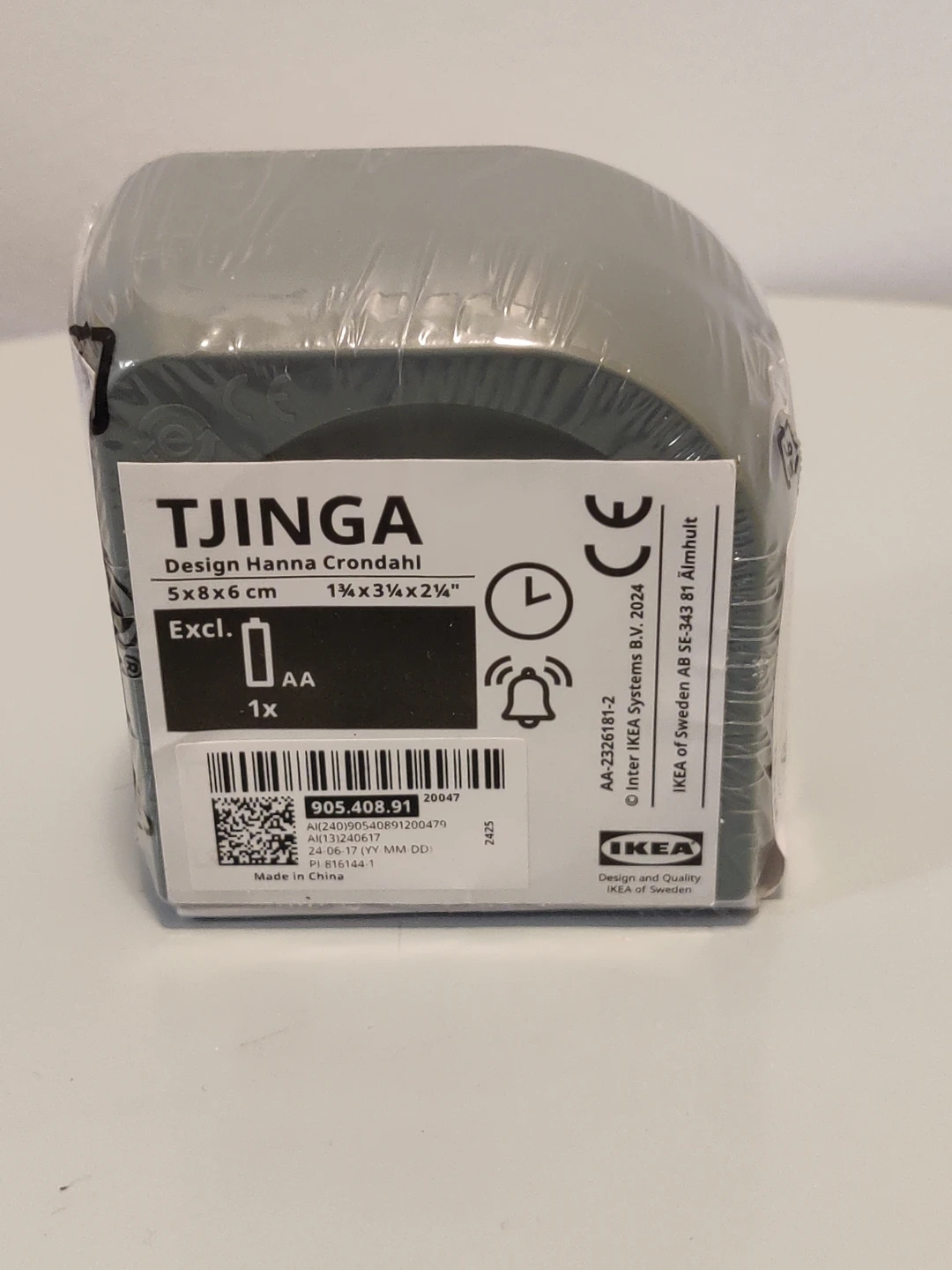 IKEA TJINGA Alarm Clock Grey - photo 2