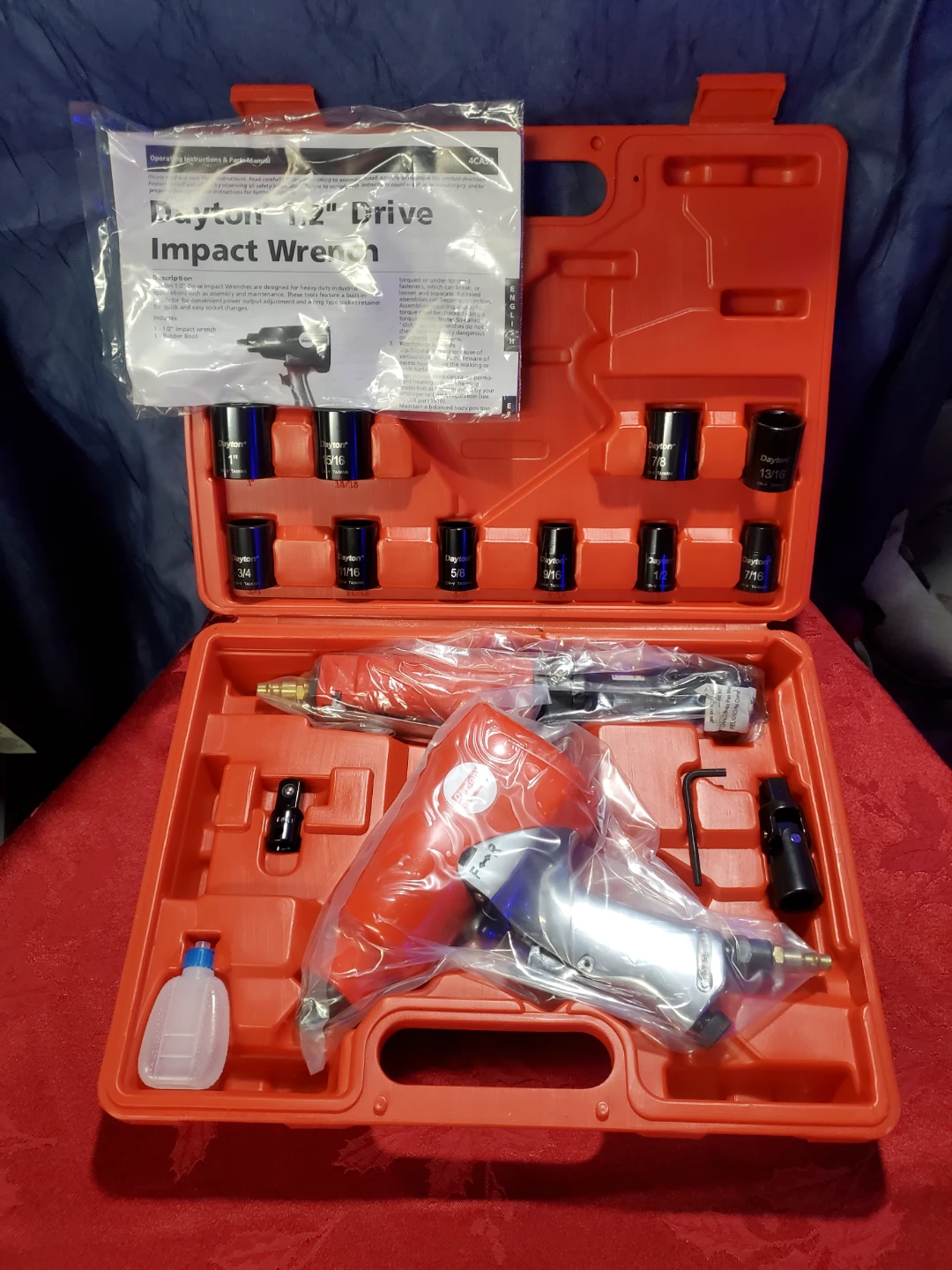 Dayton 1/2" Drive Impact Wrench Set