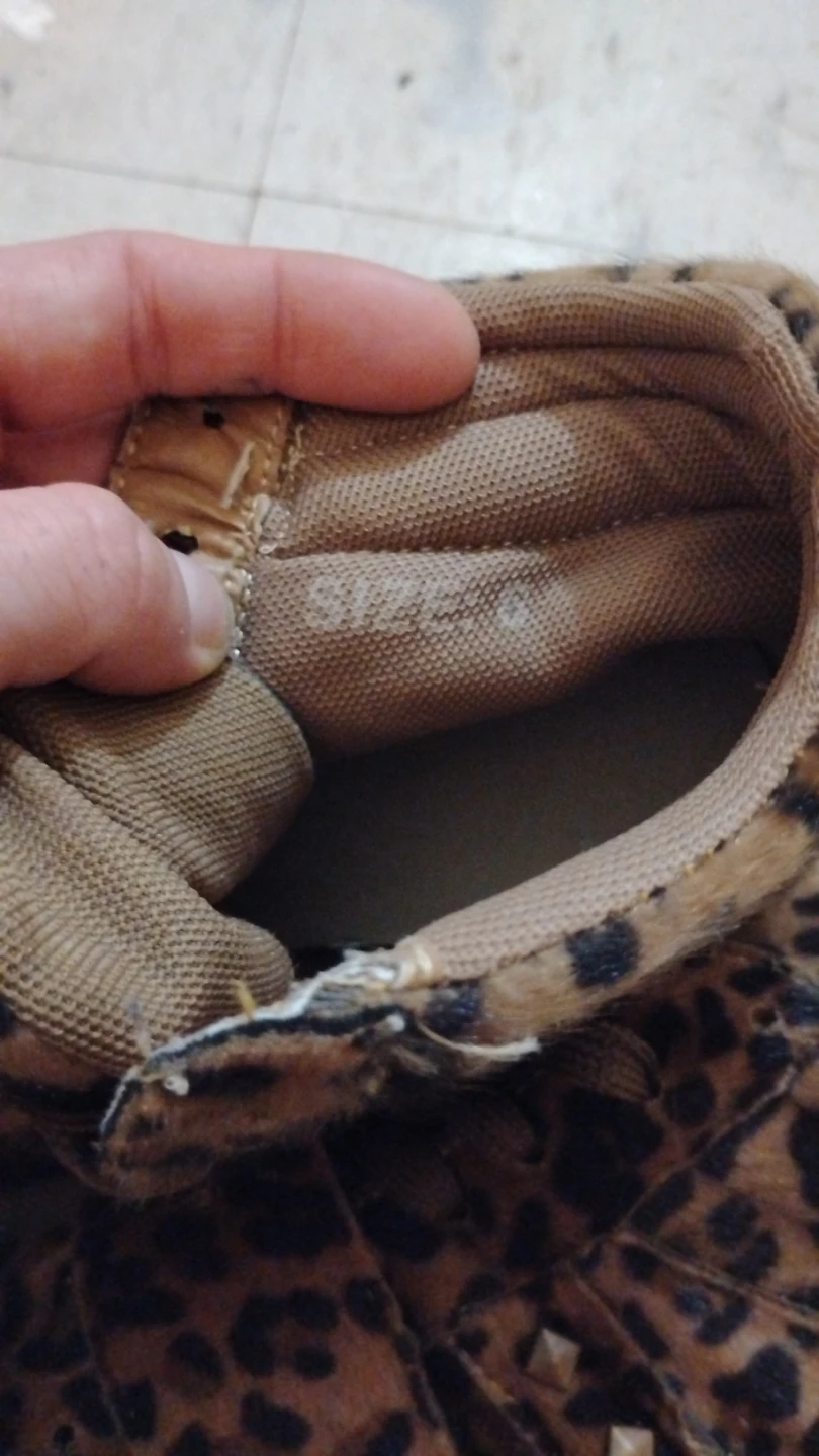 Leopard Print Wedge Sneakers Size 6 - photo 3
